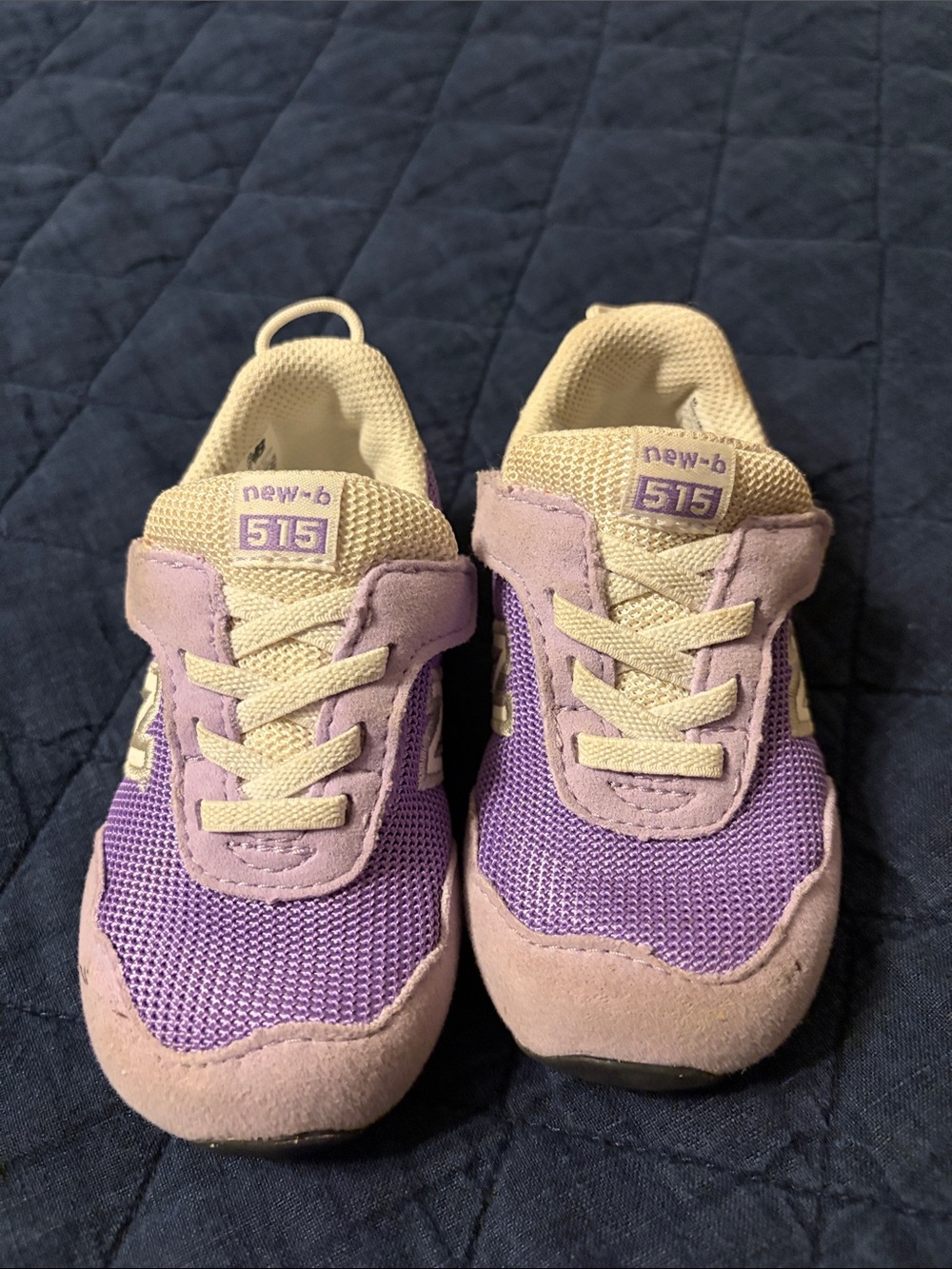 New Balance Kids Lavender and Purple 515 Sneakers. Size 5. Twin.